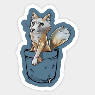 Pocket Cute Corsac Fox Sticker